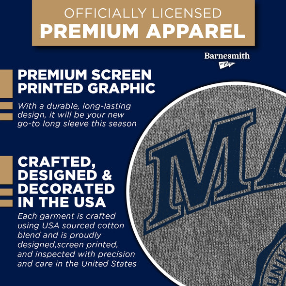 University of Maine Heritage Long Sleeve T-Shirt (Charcoal Grey)