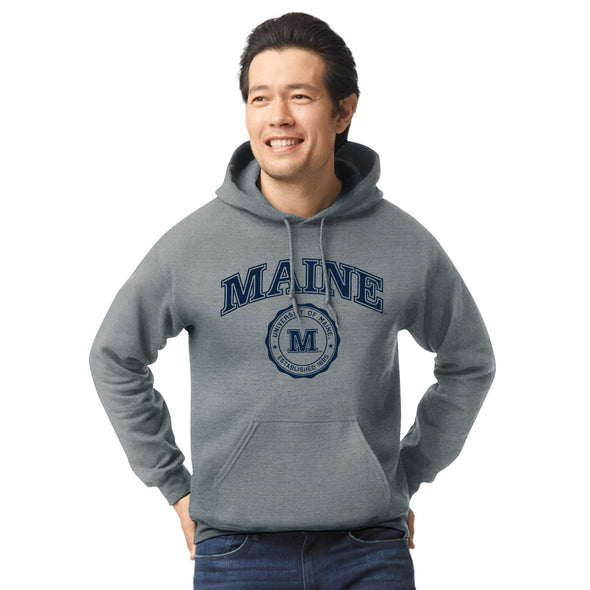 University of Maine Heritage Hooded Sweatshirt (Charcoal Grey)