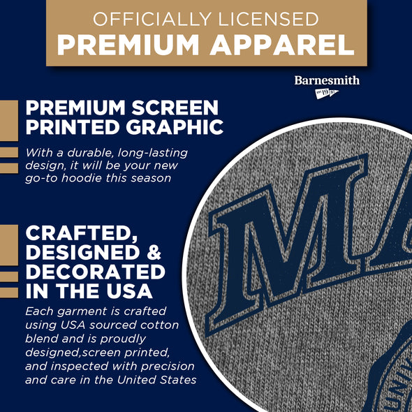 University of Maine Heritage Hooded Sweatshirt (Charcoal Grey)