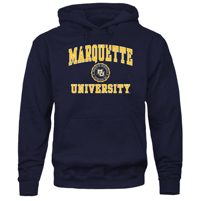 Marquette University Heritage Hooded Sweatshirt (Navy)