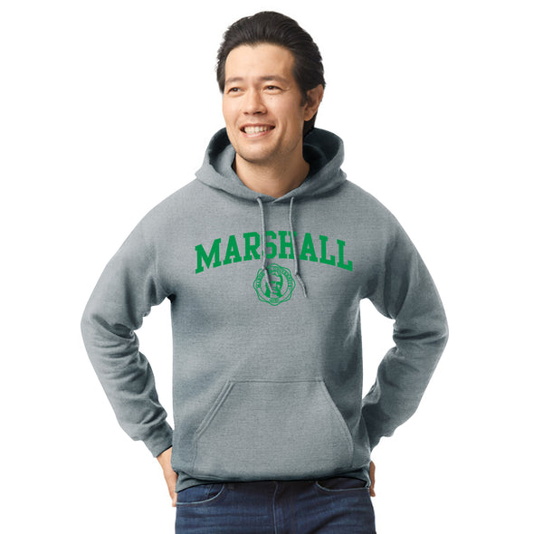 Marshall University Heritage Hooded Sweatshirt (Charcoal Grey)