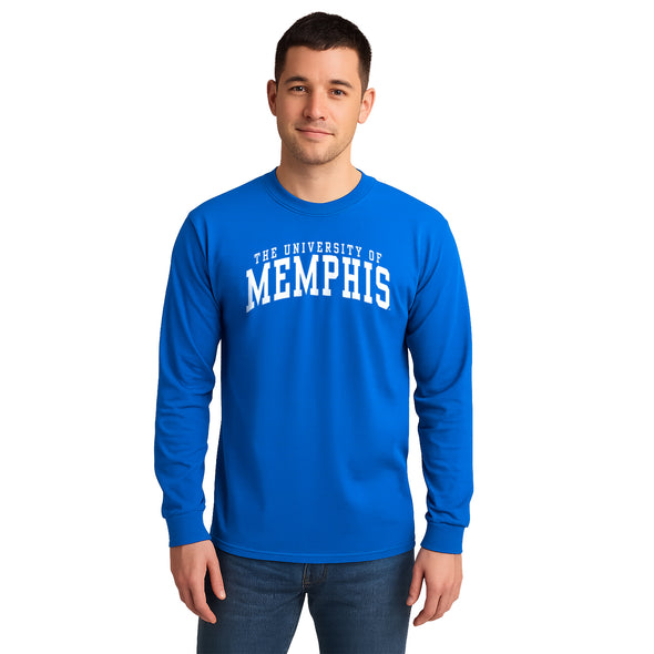 The University of Memphis Classic Long Sleeve T-Shirt (Royal Blue)
