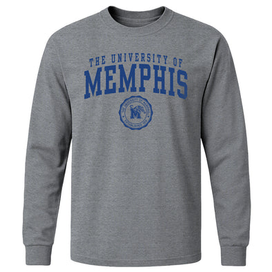 The University of Memphis Heritage Long Sleeve T-Shirt (Charcoal Grey)