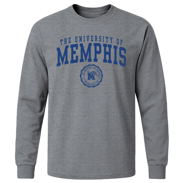 The University of Memphis Heritage Long Sleeve T-Shirt (Charcoal Grey)