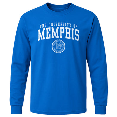 The University of Memphis Heritage Long Sleeve T-Shirt (Royal Blue)