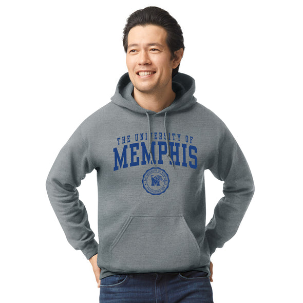 The University of Memphis Heritage Hooded Sweatshirt (Charcoal Grey)