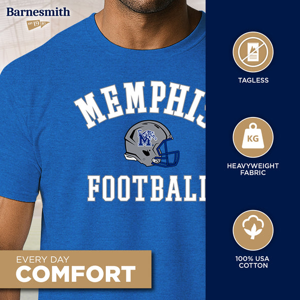 University of Memphis Football T-Shirt (Royal Blue)