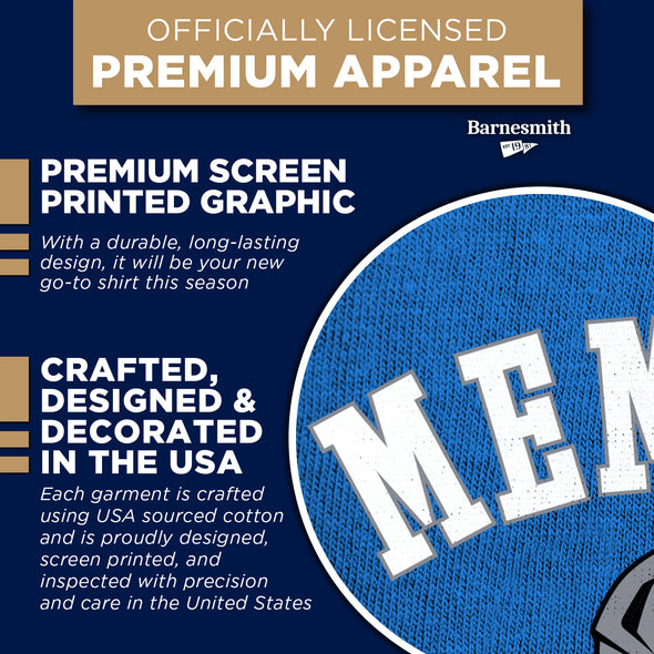 University of Memphis Football T-Shirt (Royal Blue)