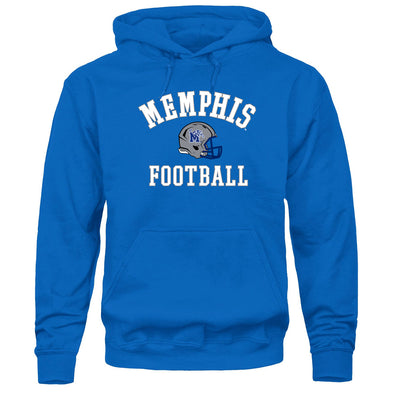 University of Memphis Football Hooded Sweatshirt (Royal Blue)