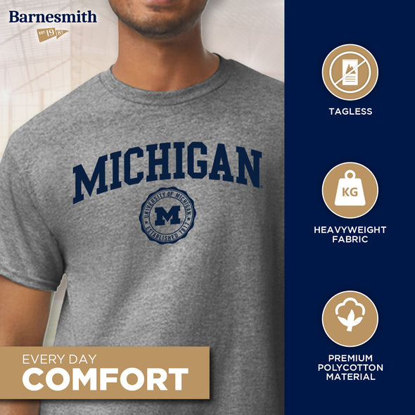 University of Michigan Heritage T-Shirt (Charcoal Grey)