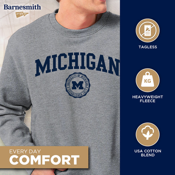 University of Michigan Heritage Sweatshirt (Charcoal Grey)