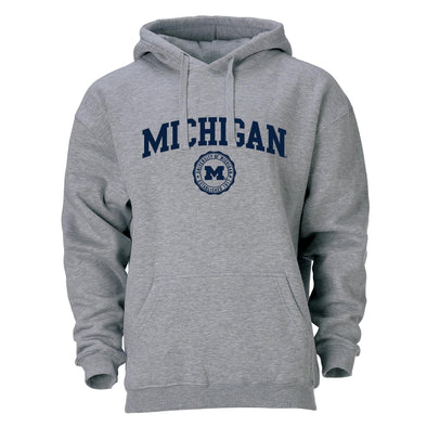 University of Michigan Heritage Hooded Sweatshirt (Charcoal Grey)