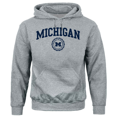 University of Michigan Heritage Hooded Sweatshirt (Charcoal Grey)