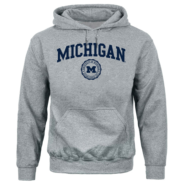 University of Michigan Heritage Hooded Sweatshirt (Charcoal Grey)