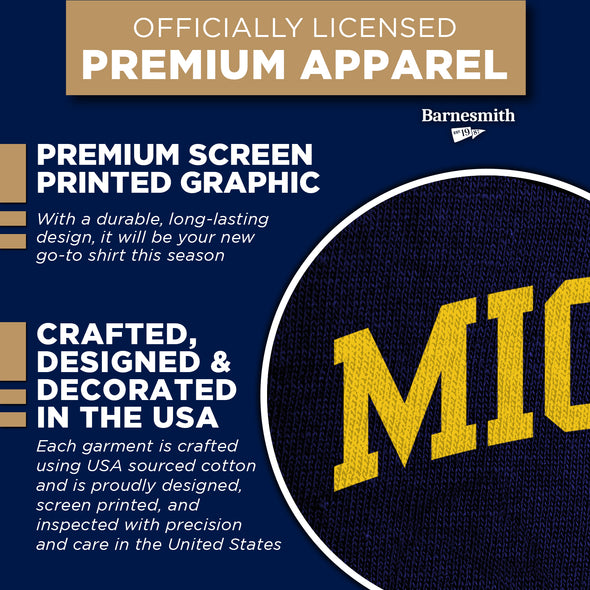 University of Michigan Spirit T-Shirt (Navy)
