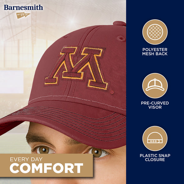 University of Minnesota Sideline Trucker Hat One-Size (Maroon/Black)