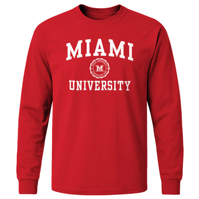 Miami University Heritage Long Sleeve T-Shirt (Red)