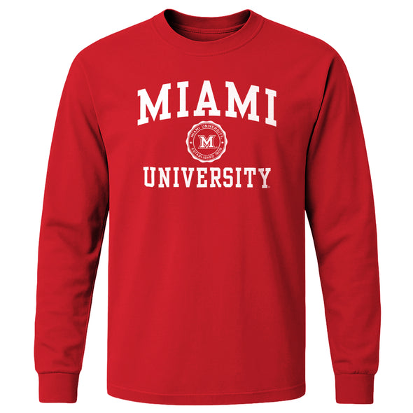 Miami University Heritage Long Sleeve T-Shirt (Red)
