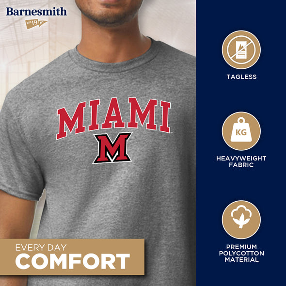 Miami University Spirit T-Shirt (Charcoal Grey)
