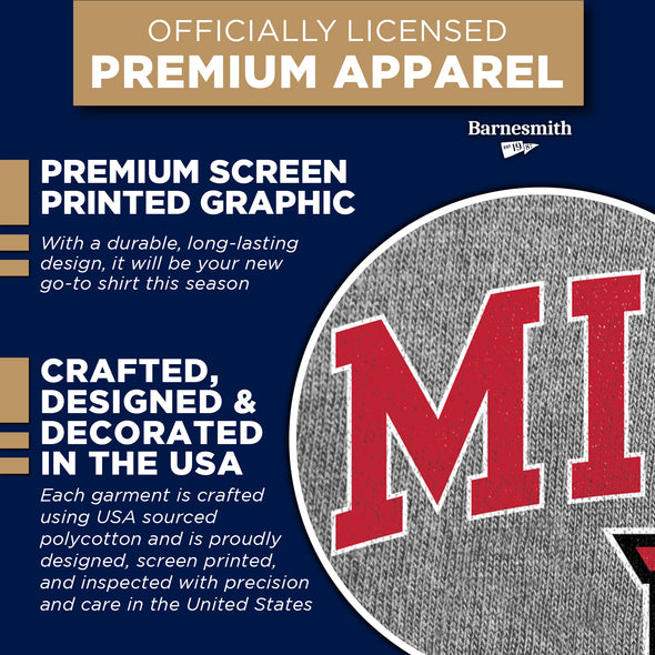 Miami University Spirit T-Shirt (Charcoal Grey)