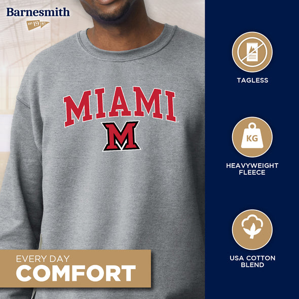 Miami University Spirit Sweatshirt (Charcoal Grey)