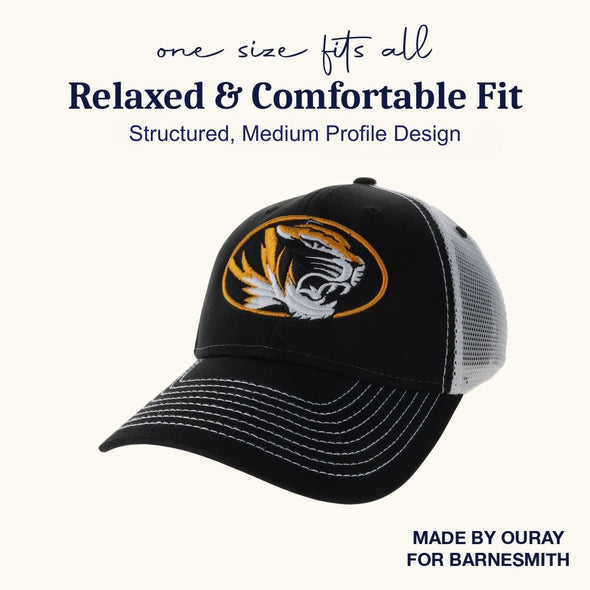 University of Missouri Sideline Trucker Hat One-Size (Black/White)