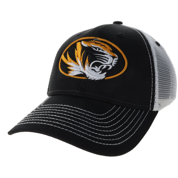 University of Missouri Sideline Trucker Hat One-Size (Black/White)