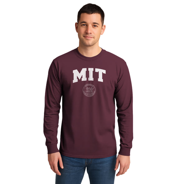 MIT Heritage Long Sleeve T-Shirt (Maroon)