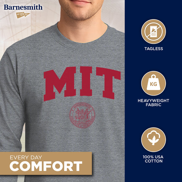 MIT Heritage Long Sleeve T-Shirt (Charcoal Grey)