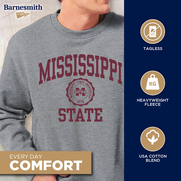 Mississippi State University Heritage Sweatshirt (Charcoal Grey)