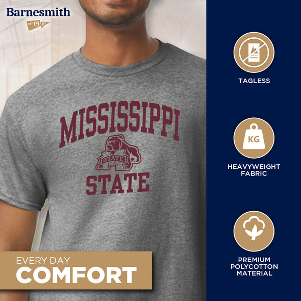 Mississippi State University Spirit T-Shirt (Charcoal Grey)