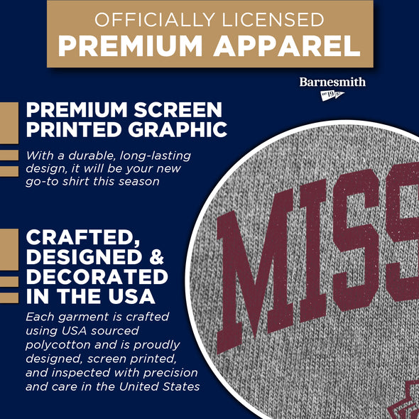 Mississippi State University Spirit T-Shirt (Charcoal Grey)
