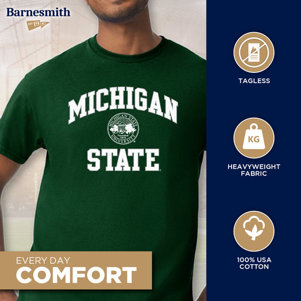 Michigan State University Heritage T-Shirt (Hunter Green)