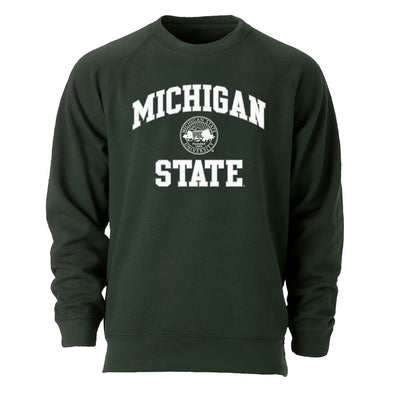 Michigan State University Heritage Crewneck Sweatshirt (Hunter Green)