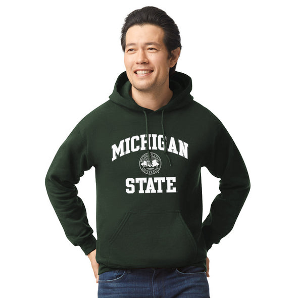 Michigan State University Heritage Hooded Sweatshirt (Hunter Green)