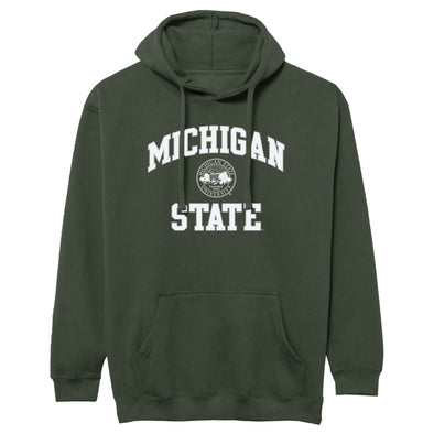 Michigan State University Heritage Hooded Sweatshirt (Hunter Green)