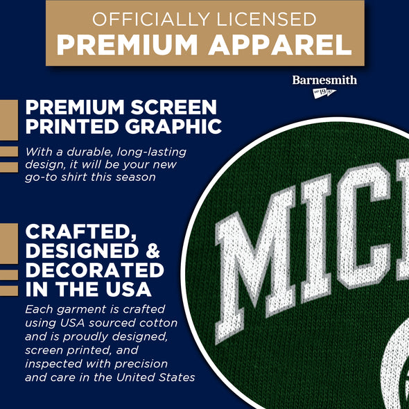 Michigan State University Spirit T-Shirt (Hunter Green)