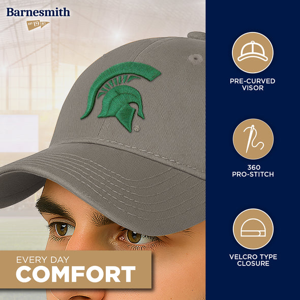 Michigan State University Spirit Baseball Hat One-Size (Grey)