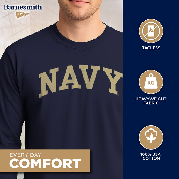 Navy Classic Long Sleeve T-Shirt (Navy)