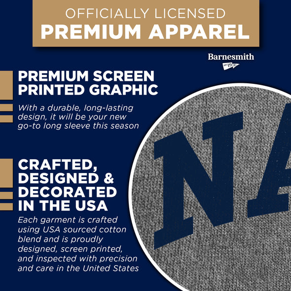 Navy Classic Long Sleeve T-Shirt (Charcoal Grey)
