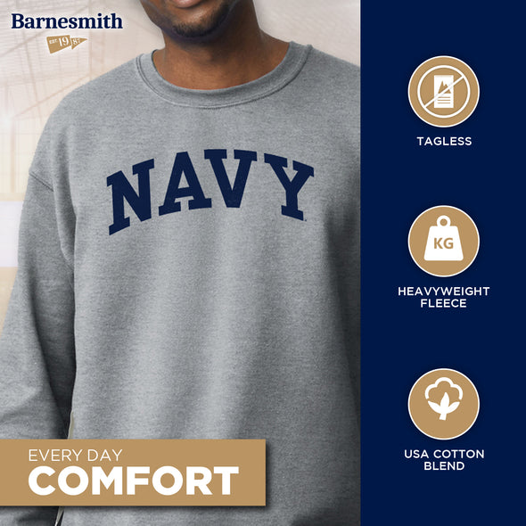 US Naval Academy (Navy) Classic Sweatshirt (Charcoal)