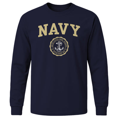 Navy Heritage Long Sleeve T-Shirt (Navy)