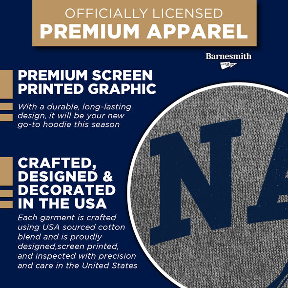Navy Heritage Hooded Sweatshirt (Charcoal Grey)