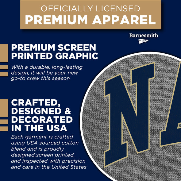 US Naval Academy (Navy) Spirit Sweatshirt (Charcoal Grey)