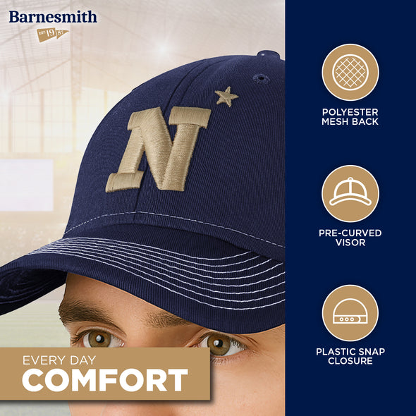US Naval Academy (Navy) Sideline Trucker Hat One-Size (Navy/White)