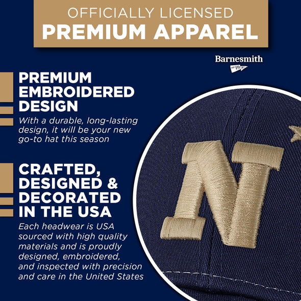 US Naval Academy (Navy) Sideline Trucker Hat One-Size (Navy/White)