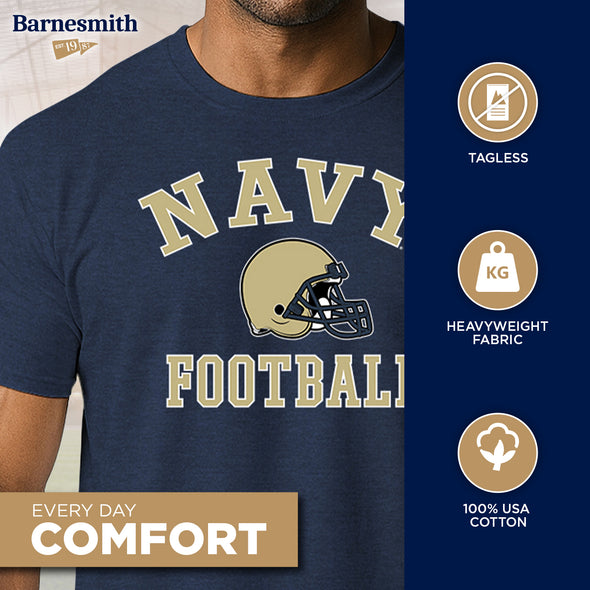 US Naval Academy (Navy) Football T-Shirt (Navy)