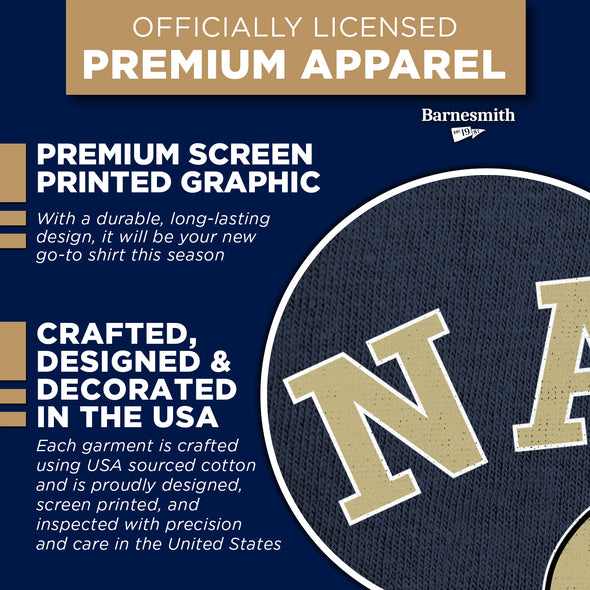 US Naval Academy (Navy) Football T-Shirt (Navy)