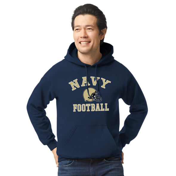 US Naval Academy (Navy) Football Hooded Sweatshirt (Navy)