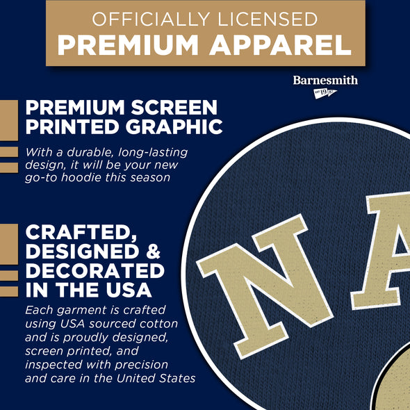 US Naval Academy (Navy) Football Hooded Sweatshirt (Navy)